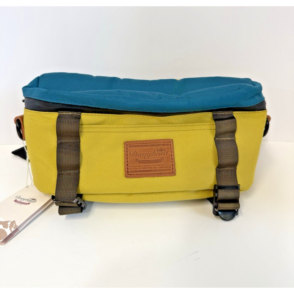 Doughnut Brand Fanny Pack Hiking Bag Travel Outdoors Gorpcore NWT Teal Mustard